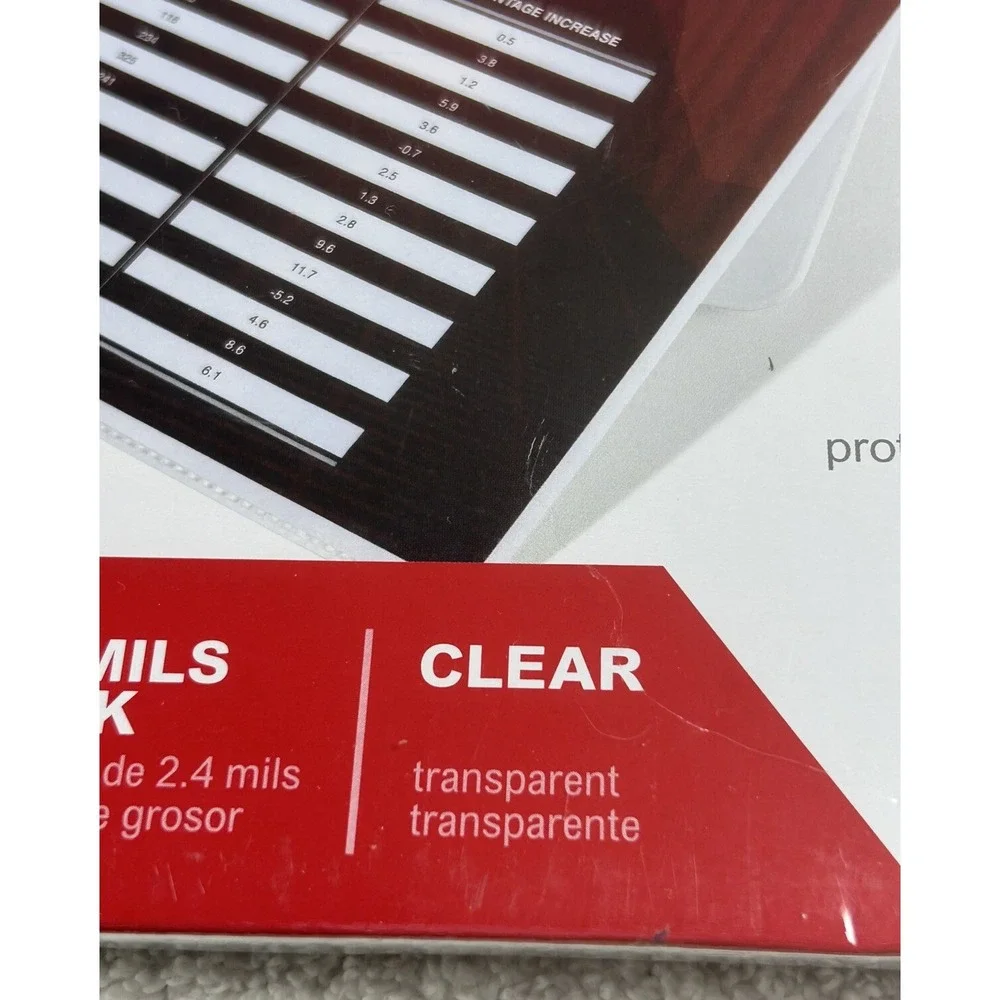 NEW Office Depot Top-Loading Sheet Protectors; Standard Weight; Clear;‎ 100-Pack
